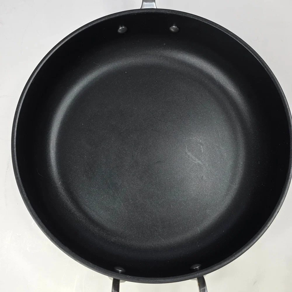 All Clad‎ 4 Quart Nonstick Fry Pan No Lid Black Stainless Steel Handle Kitchen